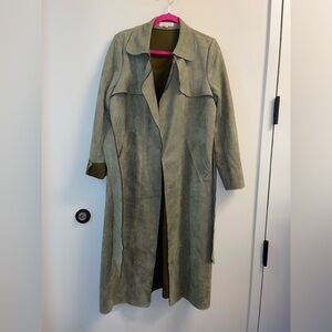 Solitaire Olive Trench Coat